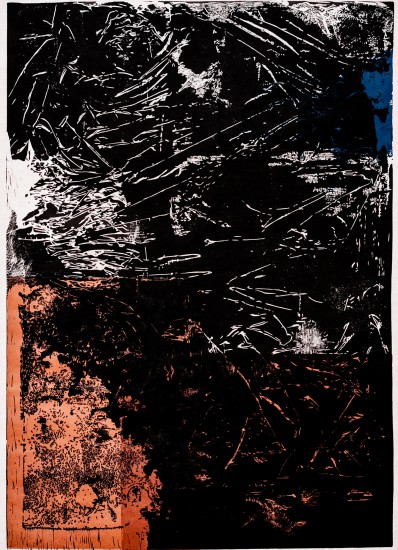 Ramble I | linocut | 97x61,6 cm | 2017